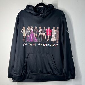 TAYLOR SWIFT M Black Eras Tour Hoodie. Kangaroo Pocket *no strings in hood